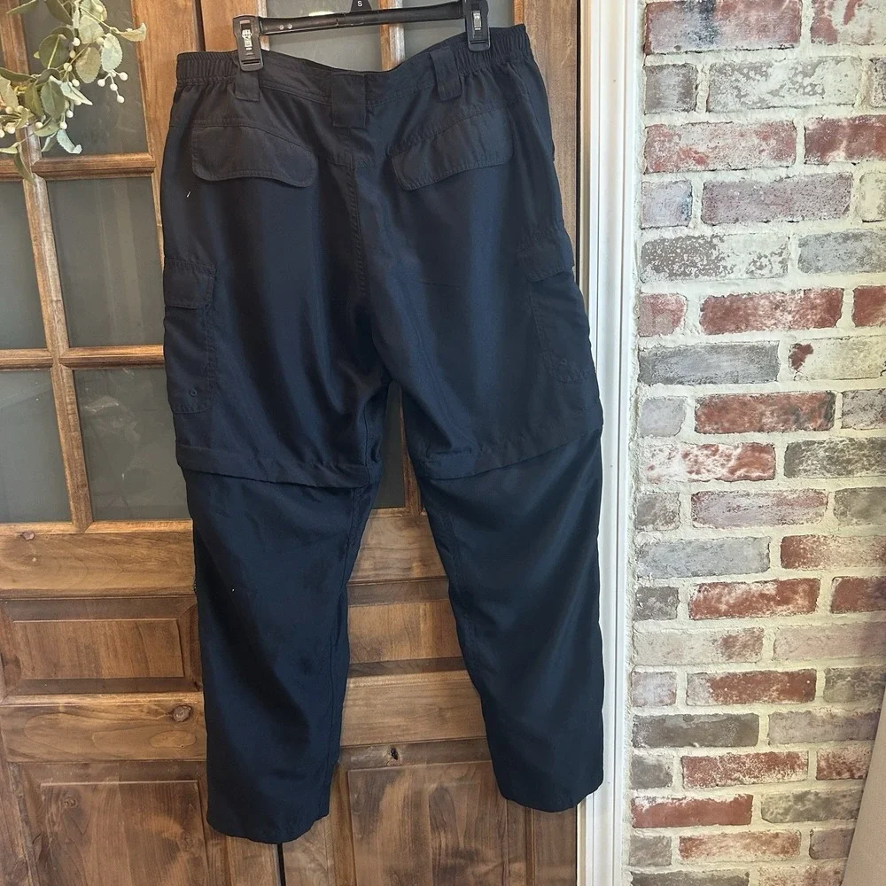Utex Canada Convertible Cargo Pants Mens‎ L 36-38 Black Hiking Zip Off Shorts